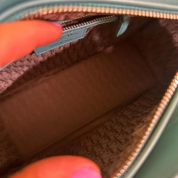 RARE TEAL LADY DIOR MEDIUM SIZE - Picture 3 of 5